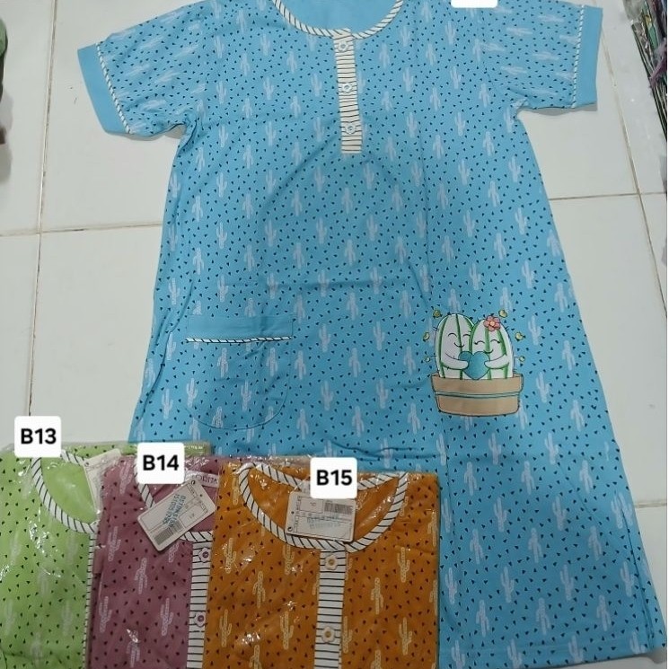 Daster Kaos Dewasa Lorita Lengan Pendek