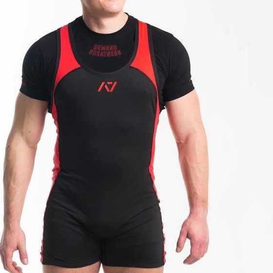 A7 Luno Men'S Singlet Red Dawn Ipf Approved Powerlifting Raw Suit Mens