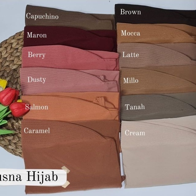 Jilbab Khimar Instan Simple Bergo Oval Husna Ori Husna Terlaris