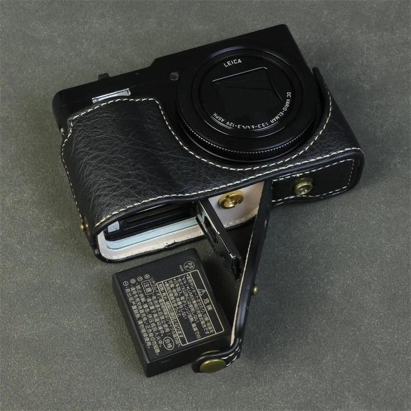 For  onic Lumix ZS99, base open hole case camera bag leather case tz99 protective case