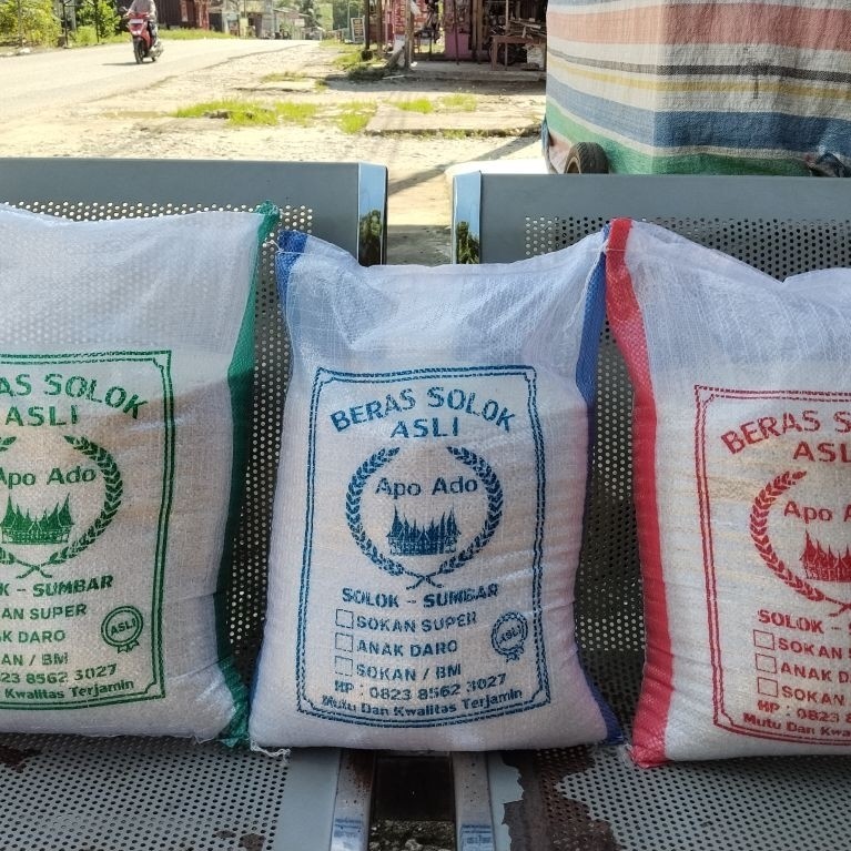 Beras Solok Gunung Talang Sumatra Barat 10 kg 100% Original (Sokan Super, Anak Daro, Bujang Marantau