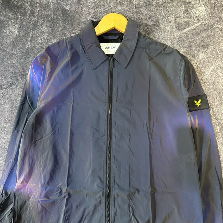 Overshirt lyle and scott reflective jet black bnwot original