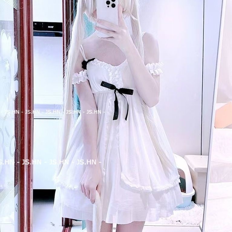 JS.HN-Kostum Cosplay Gaun Tidur Yosuga No Sora Kasugano Sora - Murni  Imut Gaya Putri Muda  Jepang