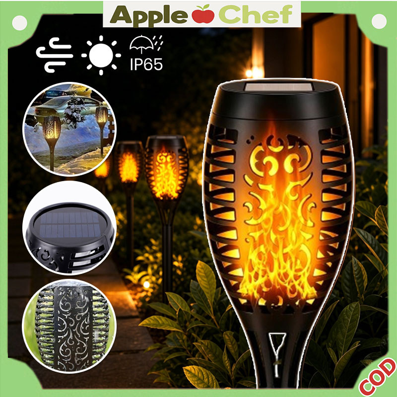 Lampu Taman Obor Solar Tenaga Surya LED Lampu Lampu Obor Api Tancap Lampu Taman Solar Lampu Outdoor 