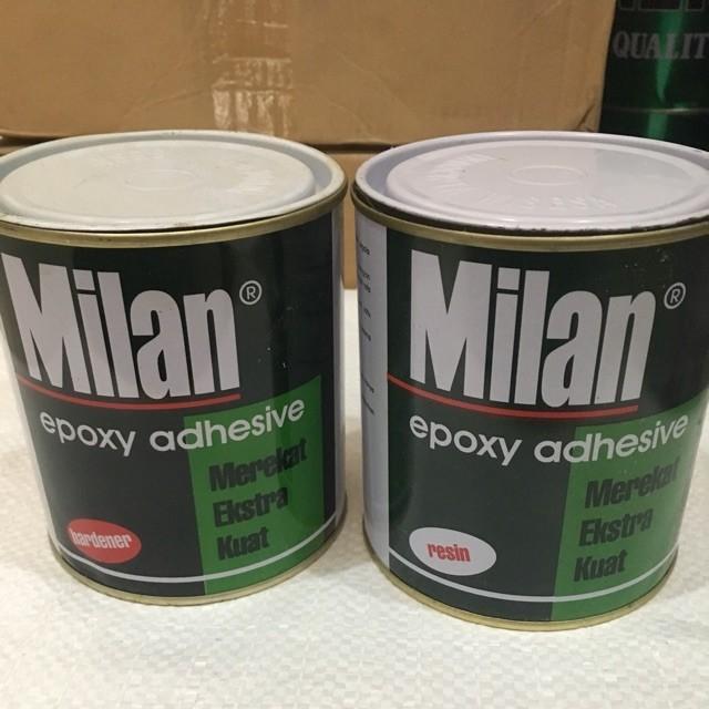 Lem Epoxy milan 1set Hardener+Resin 1kg
