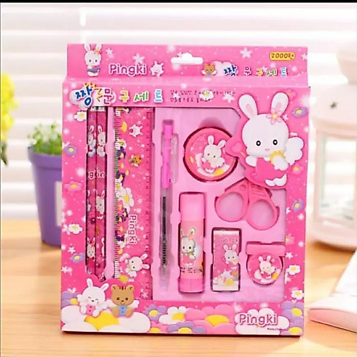 "New" Pensil Set 2009 Pencil Set Lengkap Alat Tulis Anak 9 in 1