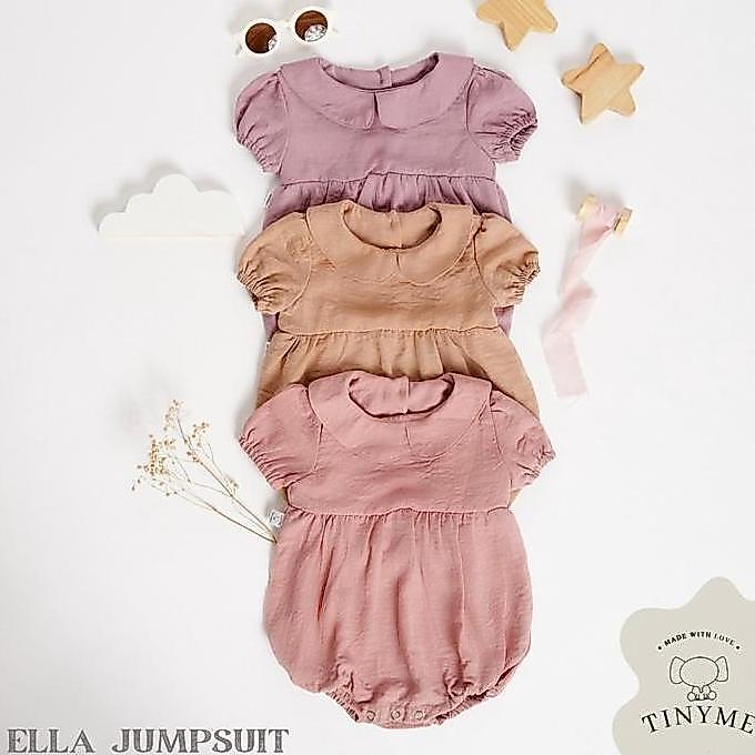 0-18bln JUMPER RUFFLE BASIC BAYI | JUMPSUIT ROMPER BAJU PAKAIAN ANAK catalog TMTM ELLA