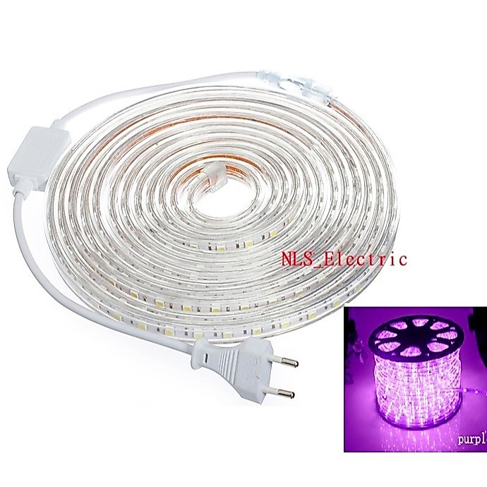 LEd 10meter LAMPU LED SELANG per  10 METER LAMPU STRIP HIAS PLAFON SMD 220V - White Putih Lampu Deko