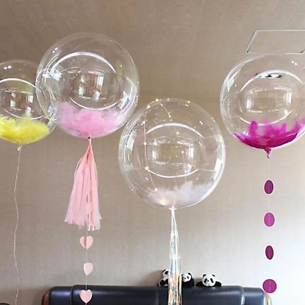 Balon bobo jumbo PVC 18" 18 inch besar mengkilat bening