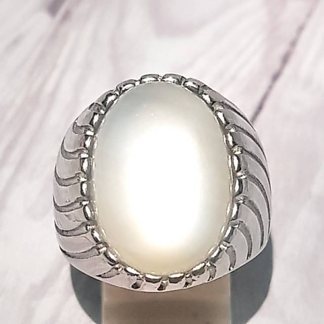 BATU CINCIN NATURAL BIDURI BULAN CEYLONE KUALITAS SUPER