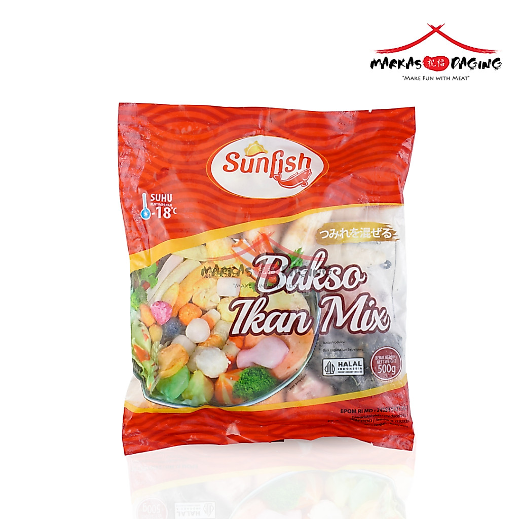 Sunfish Bakso Mix/Bakso ikan mix 500gr - Markasdaging