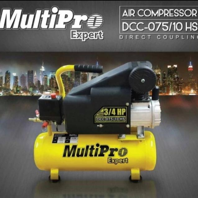 MULTIPRO Mesin Kompresor Angin 3/4 PK Listrik DCC 075-10 OW Multipro
