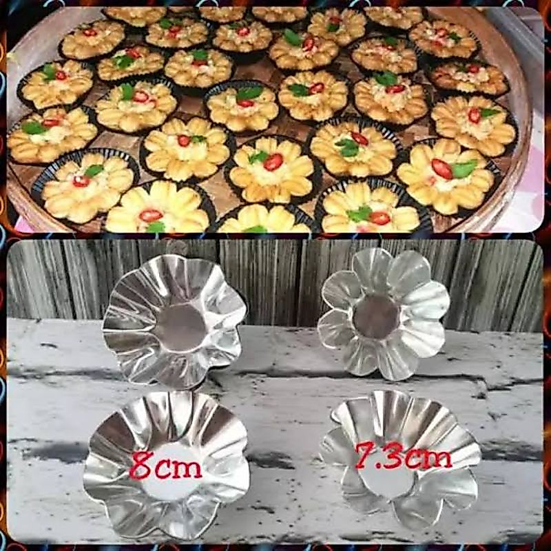 Cetakan Kue soes Bunga / Pai Sus Bunga isi 20pcs