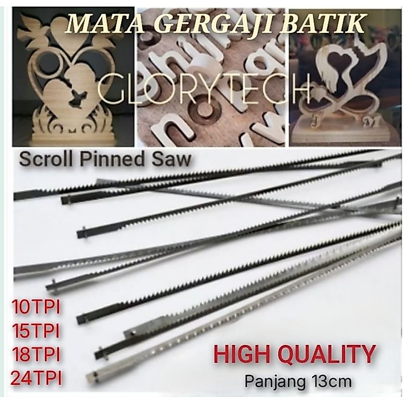 Mata Gergaji Scroll Saw Pinned /Mata Gergaji Scroll pinned ukir/ Scroll Pinned Saw