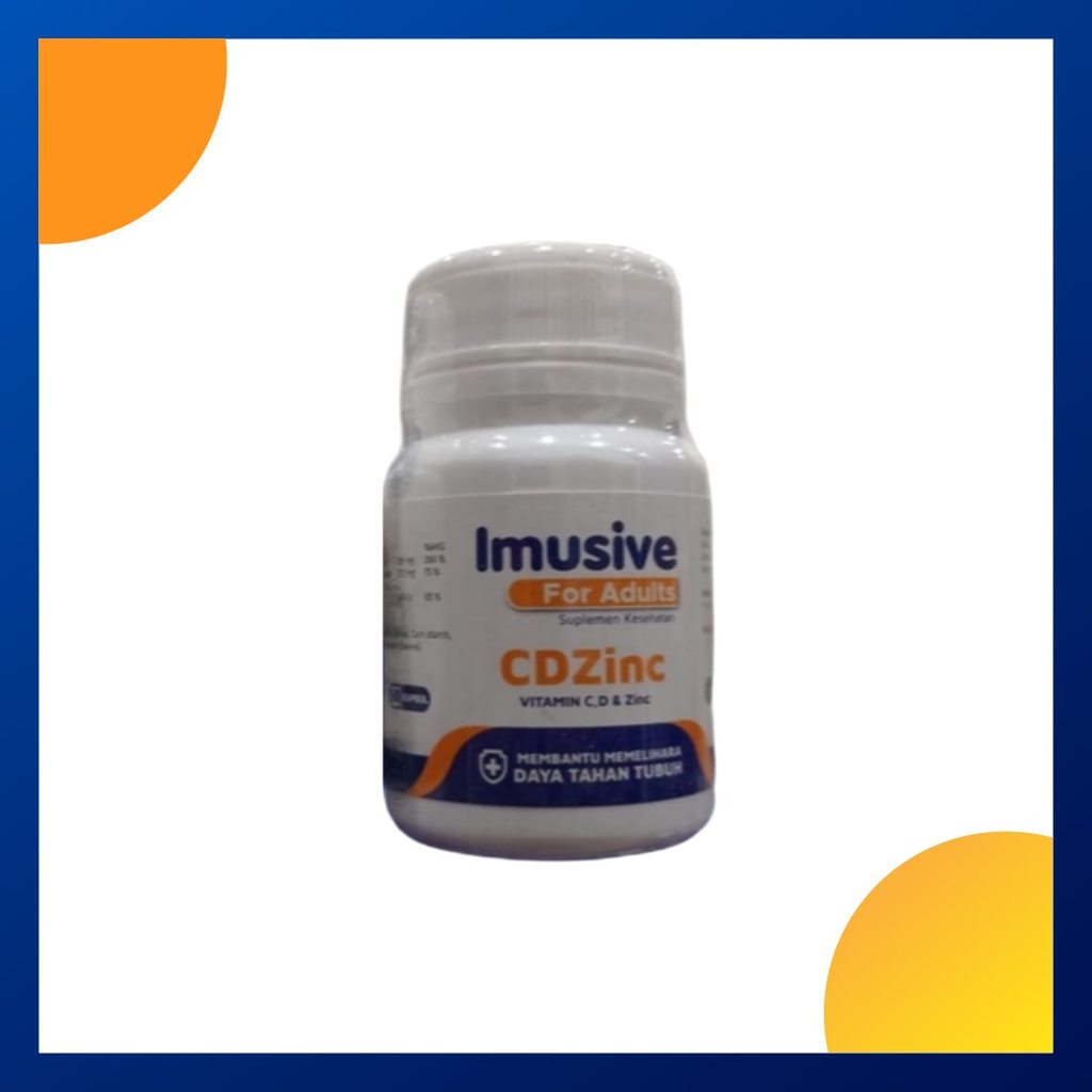Imusive For Adult Cd Zinc Botol 30 Kapsul