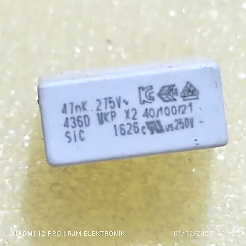 10 pcs kapasitor MKP 47n 275v ori