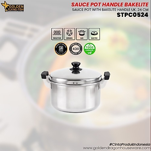 Panci Golden Flying Fish Handle Bakelite - STPC0524