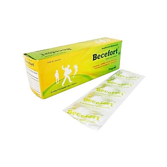 BECEFORT ISI 10 TABLET // VITAMIN C, B COMPLEX DAN VITAMIN E