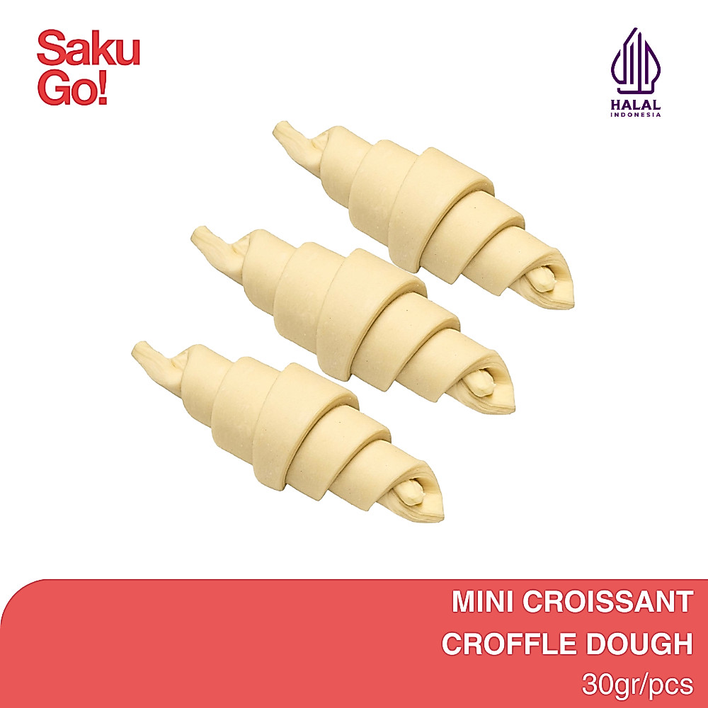 CROFFLE Dough Plain Butter Croissant 30gr Croffle Dough Adonan Croissant Beku isi 10pcs