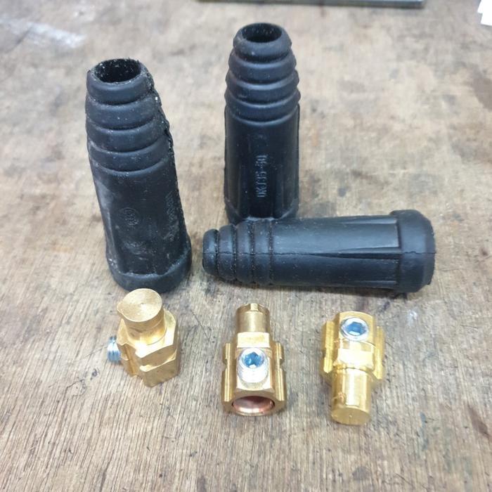 CONEKTOR MESIN LAS MALE UKURAN 35-50 MM