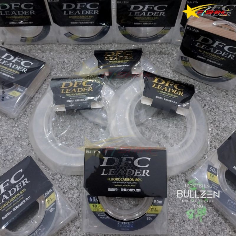 Senar Leader BULLZEN DFC Fluorocarbon Premium 80% High Abrasion Resistance 10-120 Lbs