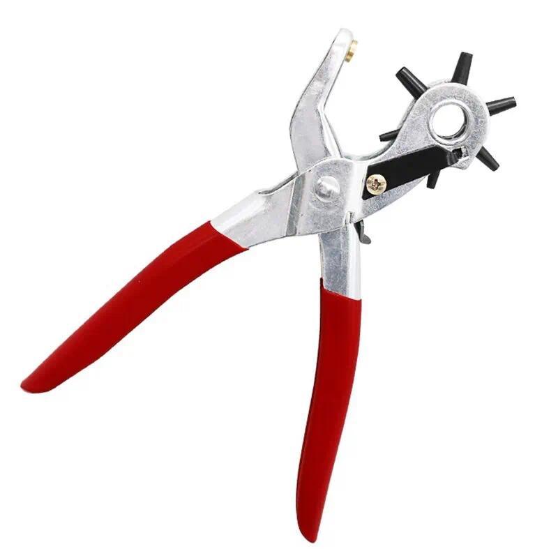Multi-function Punch Pliers Round Hole Oval Hole DIY Tool Watchband Strap Household Leathercraft Lea