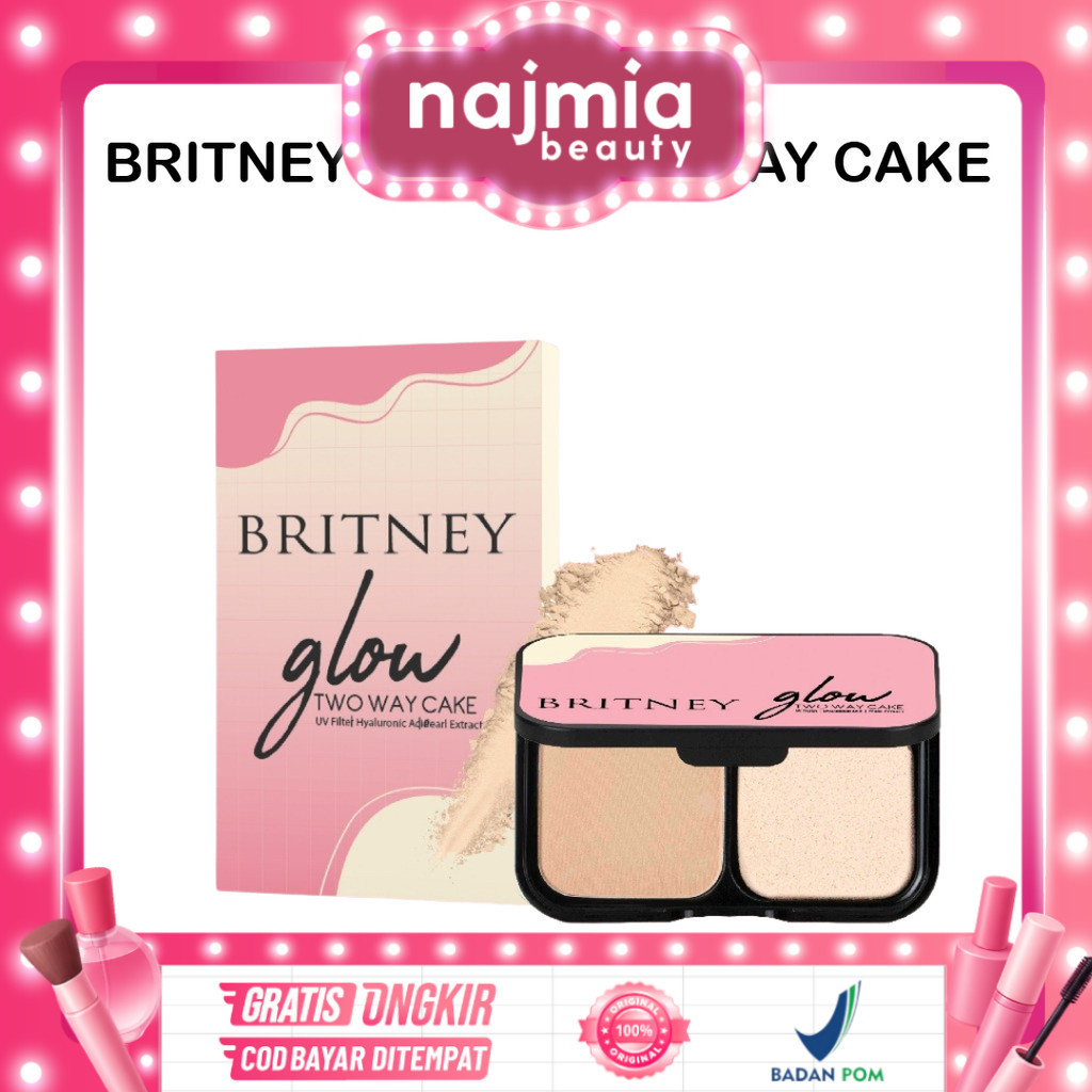 Najmia Ofc Britney Glow Two Way Cake l Pb