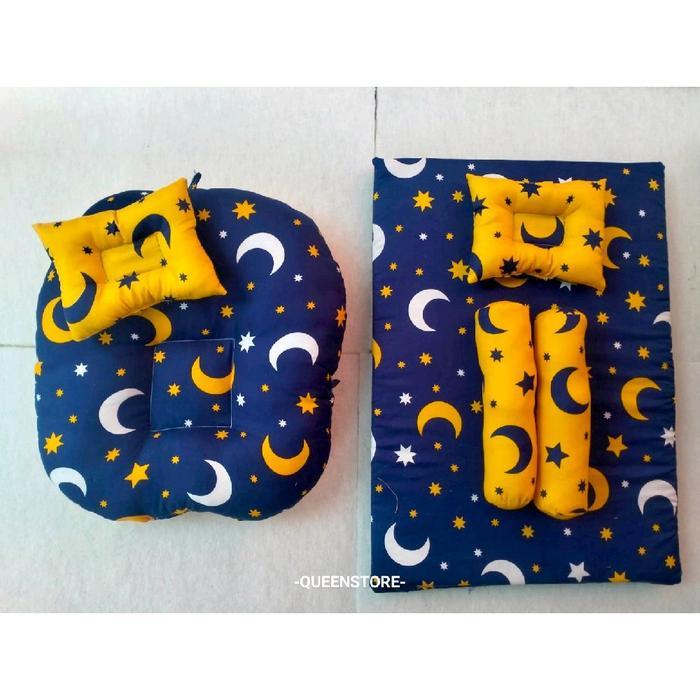 PROMO  Paket hemat 1 set sofa bayi & kasur bayi Newborn /  set sofa bayi Newborn isian silicon 100% 