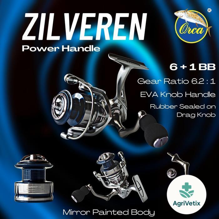 Reel Orca Zilveren Power Handle - 1000