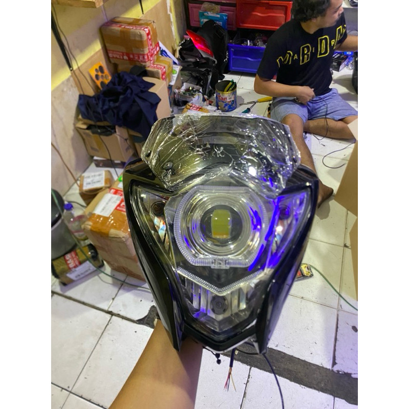 REFLEKTOR LAMPU DEPAN SATRIA FU FACELIFT PROJIE BILED ALA ALA 4inch 2013 2014 2015 2016 Costem proji