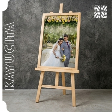 Paket Cetak Foto Prewedding + Bingkai + Stand Ukuran 12R (30x40cm) Custom Cetak Foto 12R Cetak Foto 