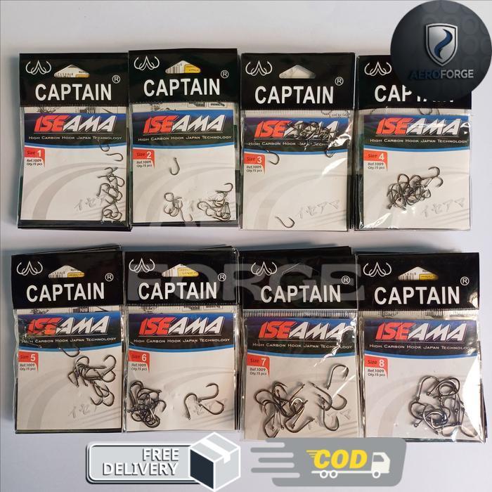 Mata Kail Pancing Super Tajam Carbon Hook Fishing - 9