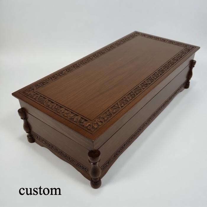 kotak box pusaka ukiran jati custom