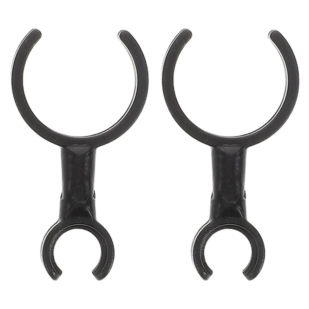 2Pcs Flute Microphone Clip MultiFunctional trument Mic Mount Portable Lightweight Mic Holder for Rec