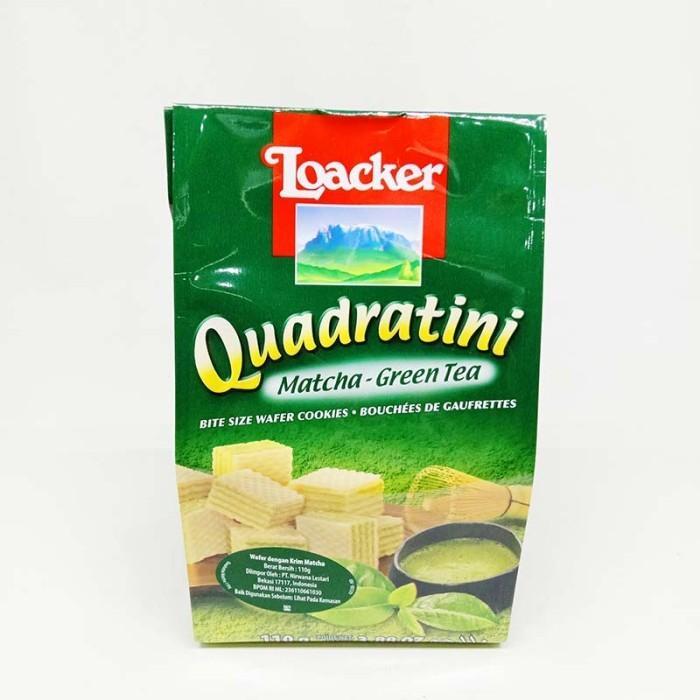 LOACKER QUADRATINI MATCHA WAFERS 110 G