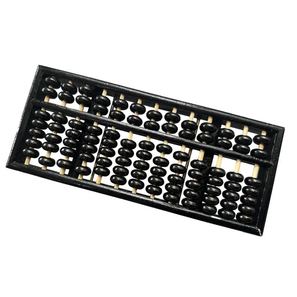 Vintage Style Wooden Abacus Math Toys Professional Calculator Wood Bead Arithmetic Counting Tool for