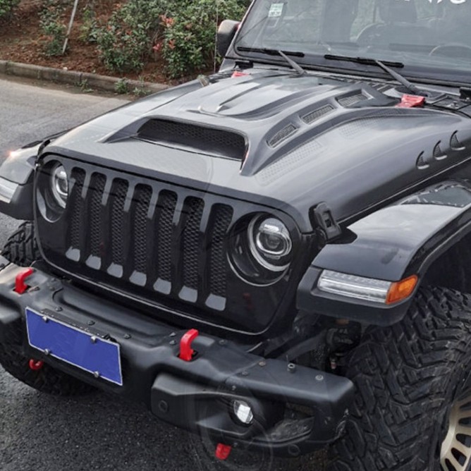 . Jeep Wrangler Jl Aksesori Bonnet Untuk 2018-2022 Jeep Wrangler Jl -