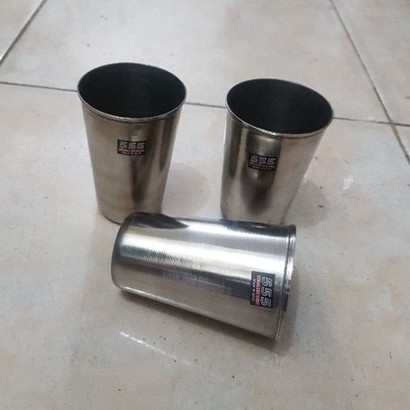 Gelas Minum / Gelas Kopi Teh / Gelas Cangkir Mug Rosh Stainless