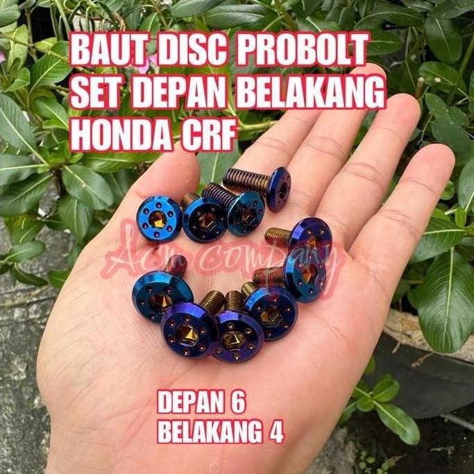 Ready BAUT BAUD DISC / CAKRAM / PIRINGAN BUAT HONDA CRF 150 - SET DEPAN BELAKANG MODEL PROBOLT THAIL