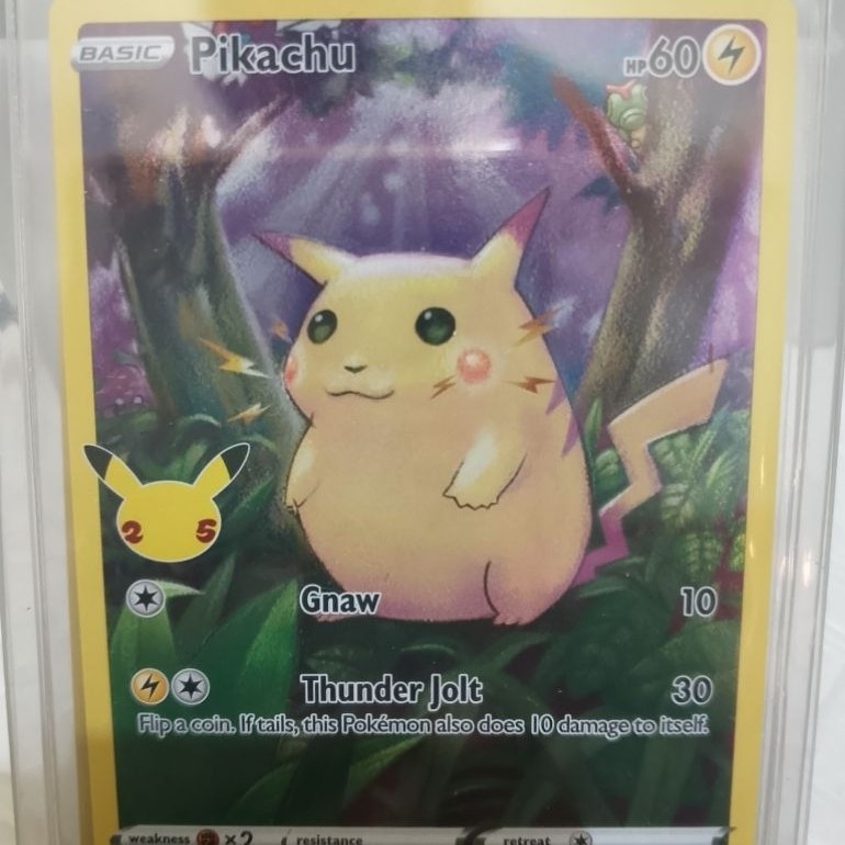 Pokemon Pikachu holo 25th en
