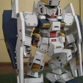 DIY Papercraft Gundam SD TR-1 Hazel Shading (DIY=Kertas)