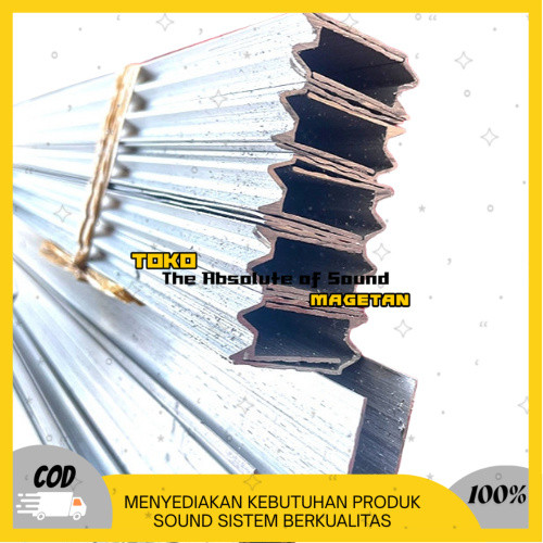 lis alumunium lis M hardcase alumunium lis U panjang 3meter import wajib potong