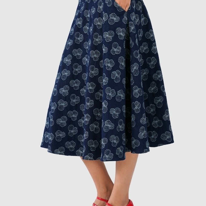 Calla The Label - Paula Denim Skirt - Indigo