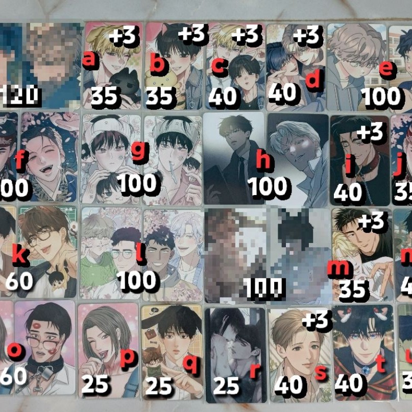 Photocard Homo Manhwa