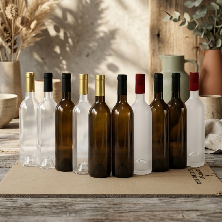botol kaca wine 750ml botol kaca anggur 700ml botol kaca tutup alumunium seal