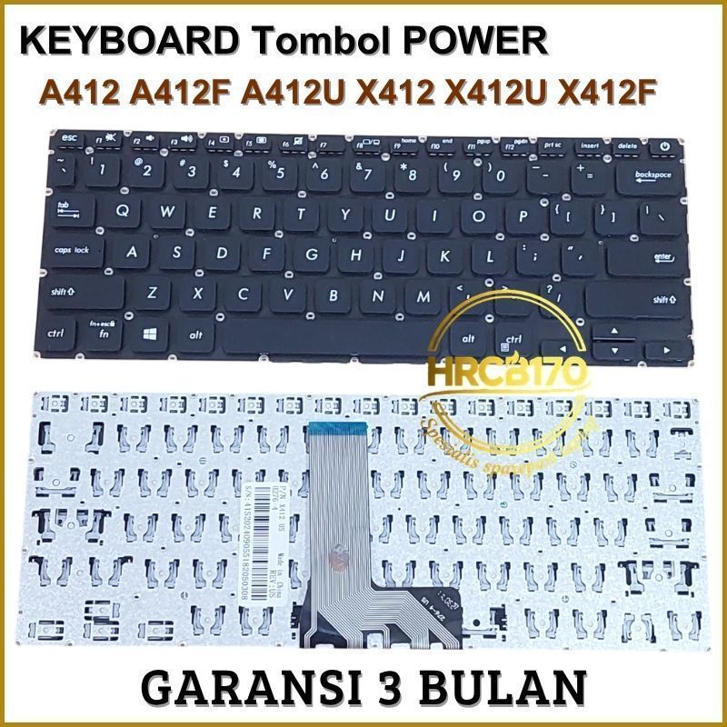 Keyboard Laptop Asus VivoBook A412 X412 A412F A412FA A412FL X412F X412FA -HRCB