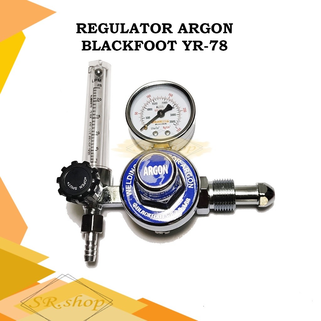 BLACKFOOT Regulator Gas Argon Las Tig Welder Mig Regulator Argon YAMATO BLACKFOOT Welder Las Regulat