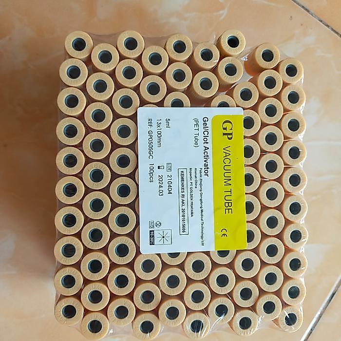 Ready Vacutainer gel clot activator 5 ml merk GP