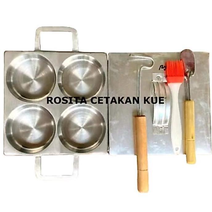Cetakan Kue Martabak Mini/Lumpur/Wingko/Bika Ambon Diameter 8,1Cm Sl Baru Allshop