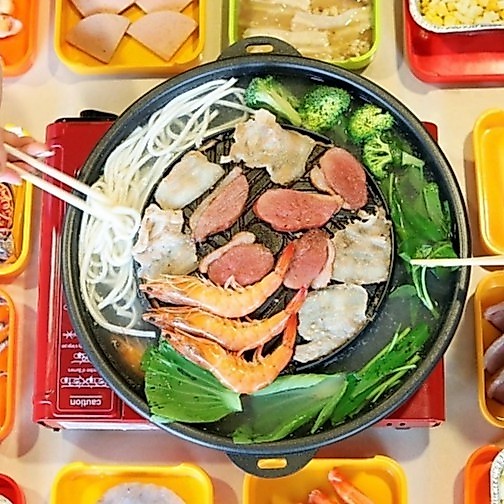 Mookata Panci Grill Pan Bulgogi 2 In 1 Rebusan Kuah Pemanggang